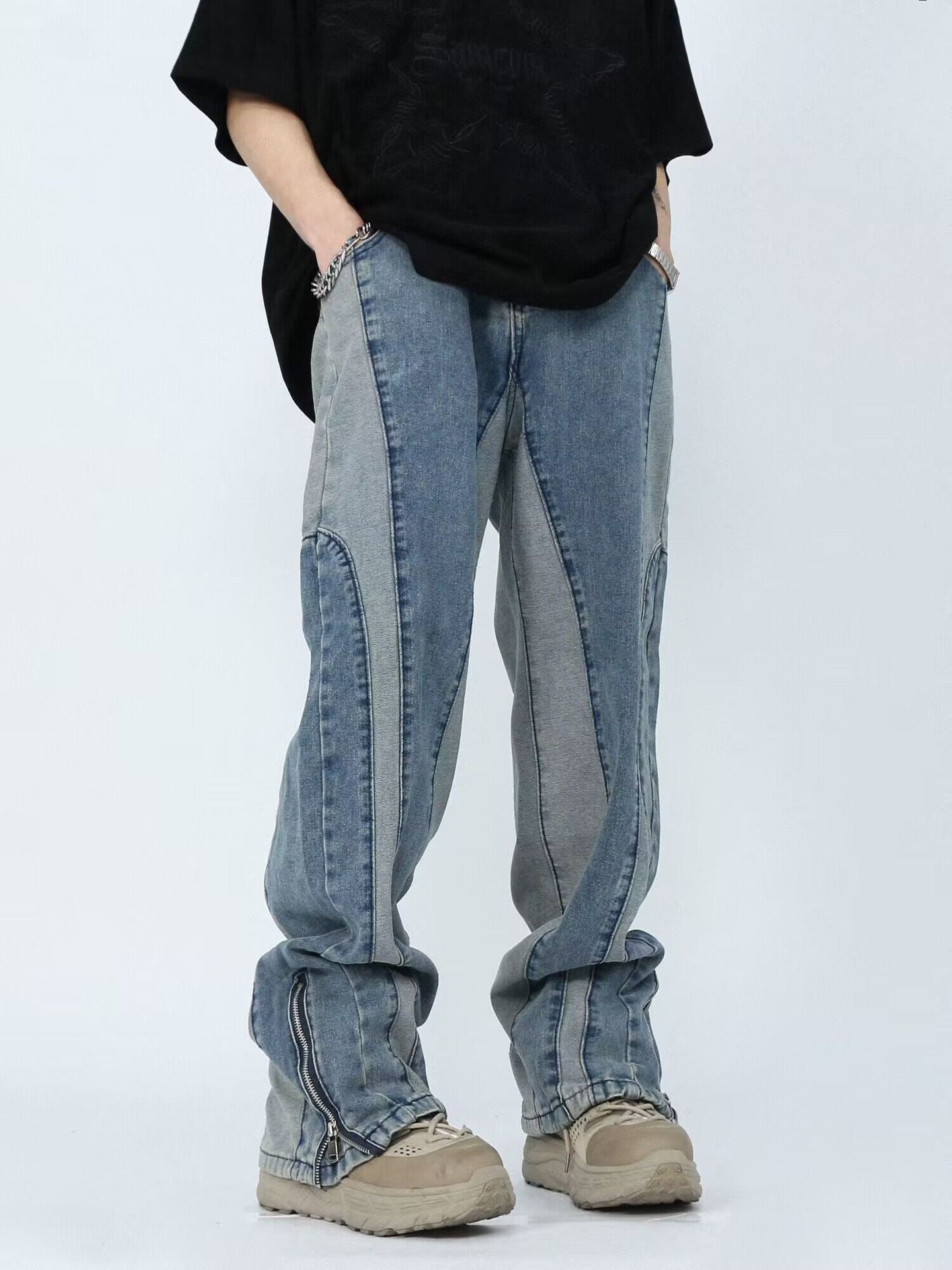 Graffiti Print Jeans for Men and Women