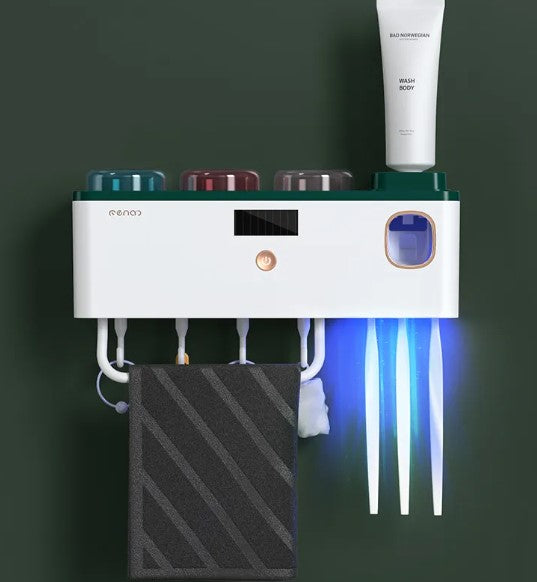 Multi-Cup Toothbrush Rack