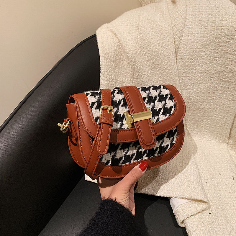 Checked Houndstooth Women's Commuter Bag