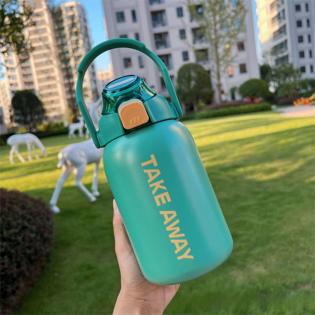 Large Capacity Insulation Sports Water Bottle with Straw