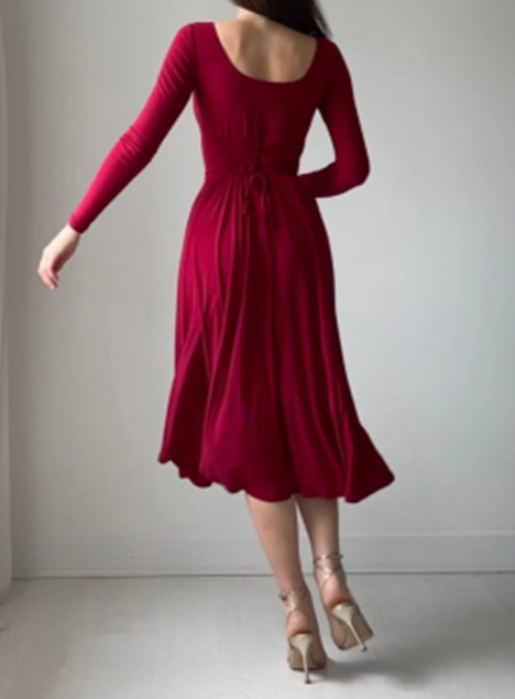 Women's Elegant Long Sleeve Dress