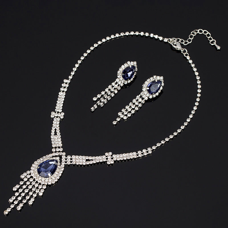 Korean Style Bride Necklace Jewelry Set