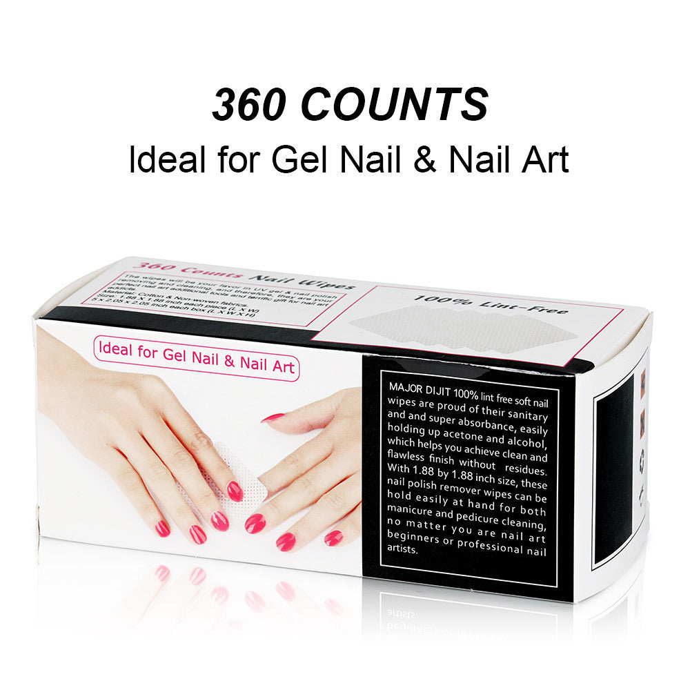 360/180 Pcs Nail Polish Remover Wipes & Cleaning Pads