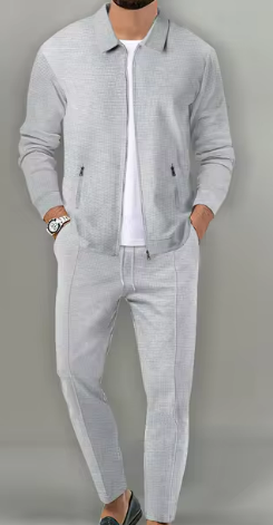 Zipper Pocket Slim-Fit Cardigan Jacket