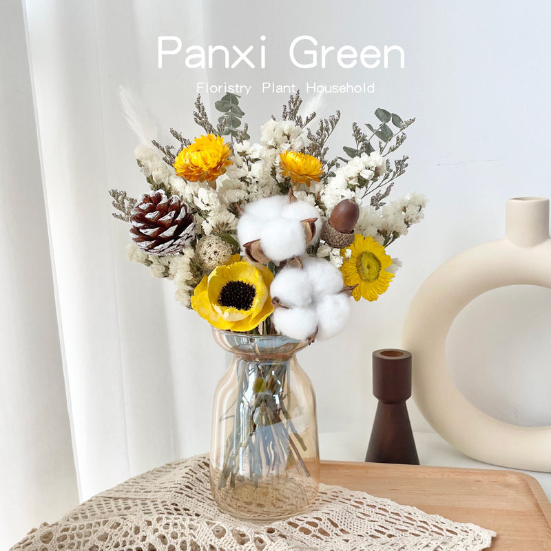 Dried Flower Bouquet Decoration for Living Room