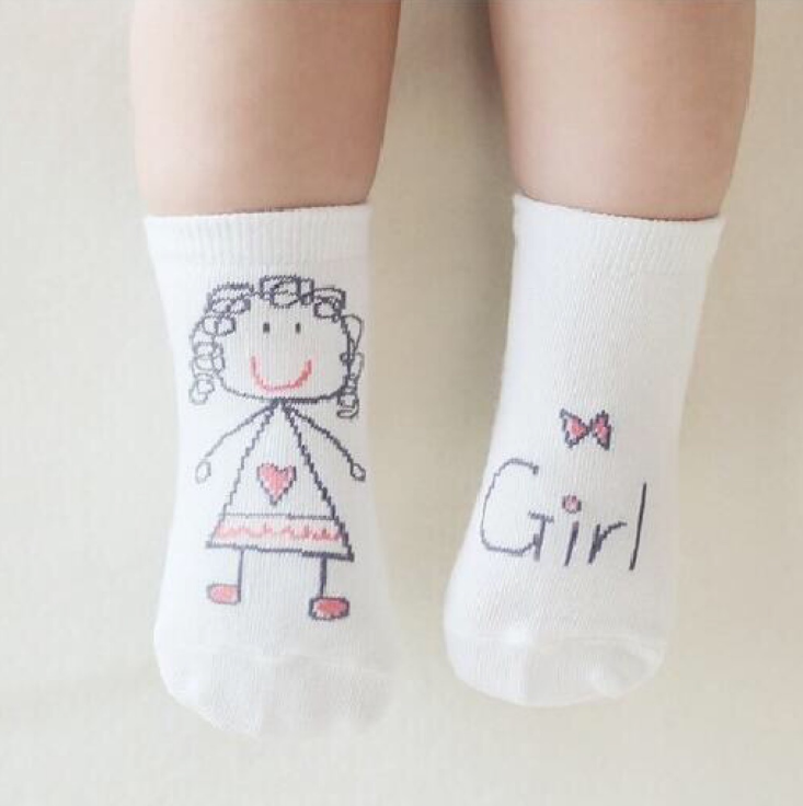 Non-Slip Baby Socks, Lace Ankle Socks for Kids