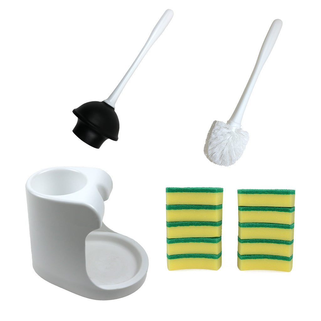 Toilet Brush Cleaning Set with Bathroom Tools