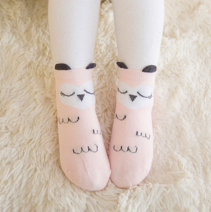 Non-Slip Baby Socks, Lace Ankle Socks for Kids