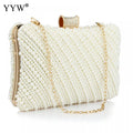 Elegant Pearl Evening Bag for Women - Bridal Clutch