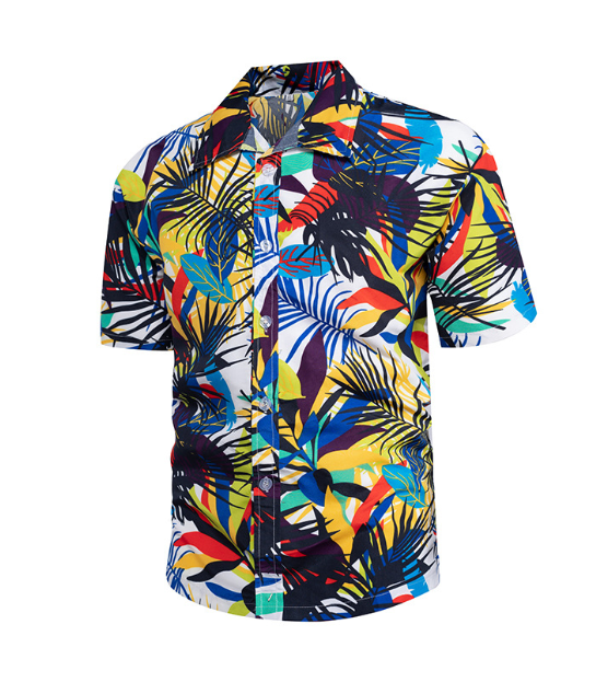 Hawaiian Casual Polyester Men's Shirt for Any Occasion