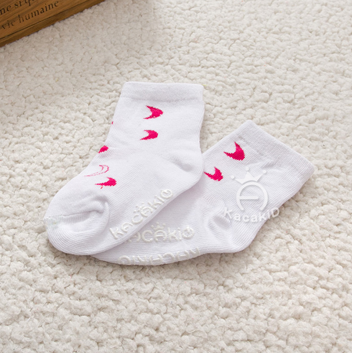 Non-Slip Baby Socks, Lace Ankle Socks for Kids