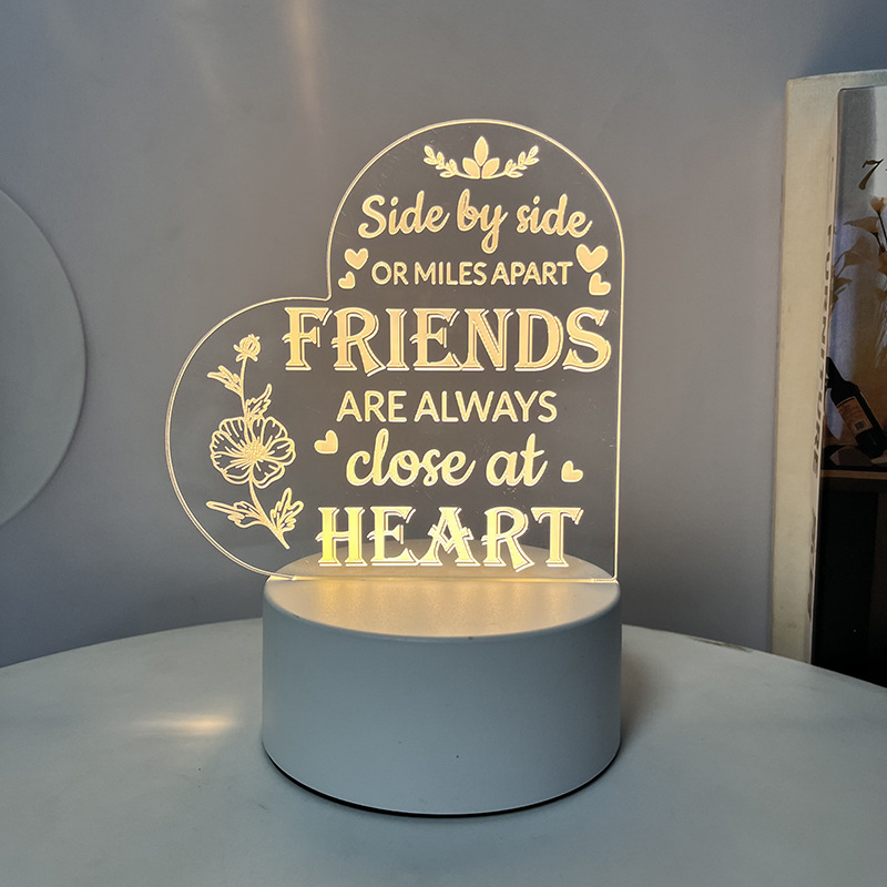 Night Light with Acrylic Engraving