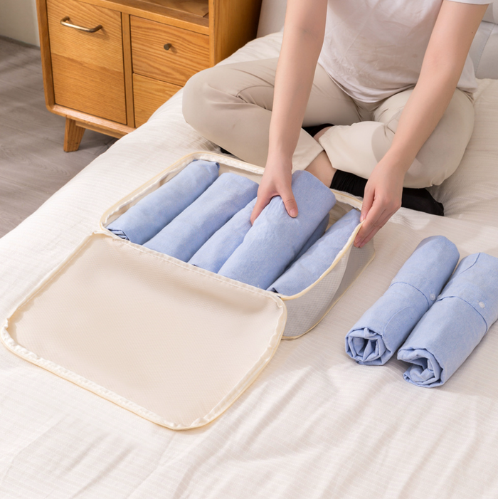 Travel compression packing cube set, 3 pieces