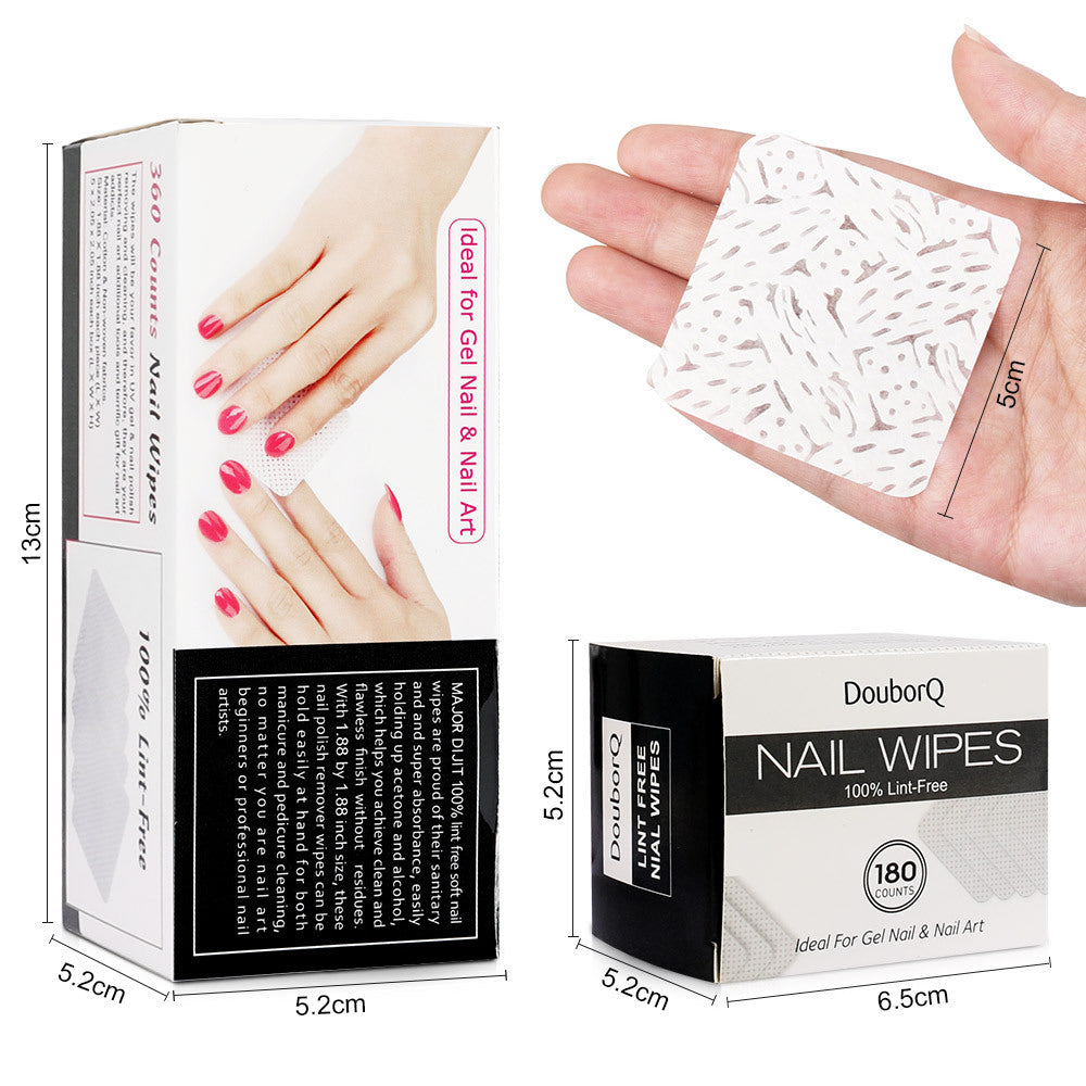 360/180 Pcs Nail Polish Remover Wipes & Cleaning Pads