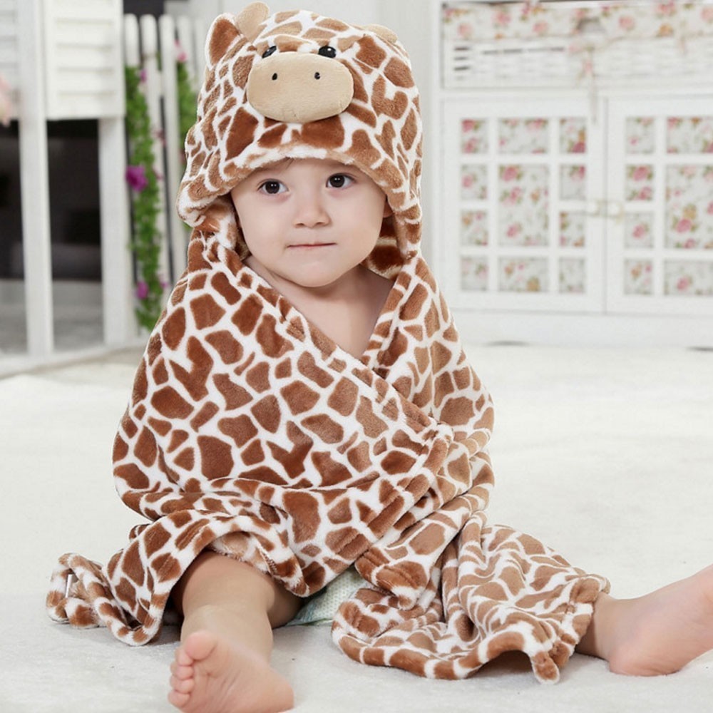 Cute Animal Baby Hooded Towel