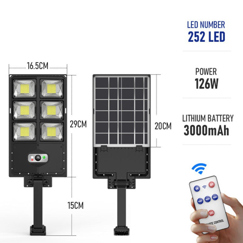 Solar-Powered Integrated Outdoor Sensor Garden Light