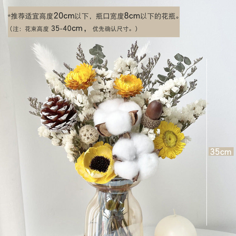 Dried Flower Bouquet Decoration for Living Room
