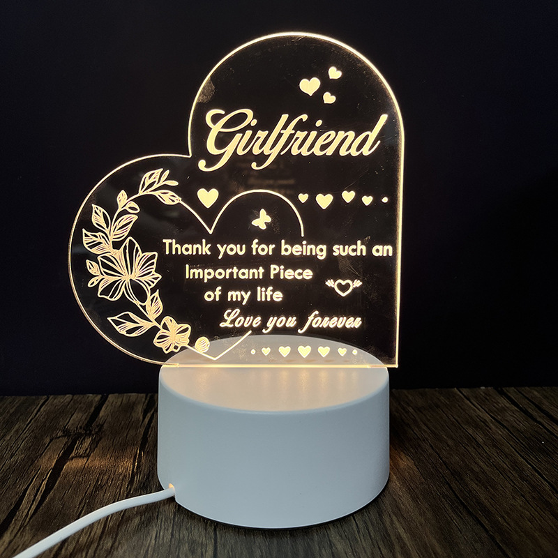 Night Light with Acrylic Engraving