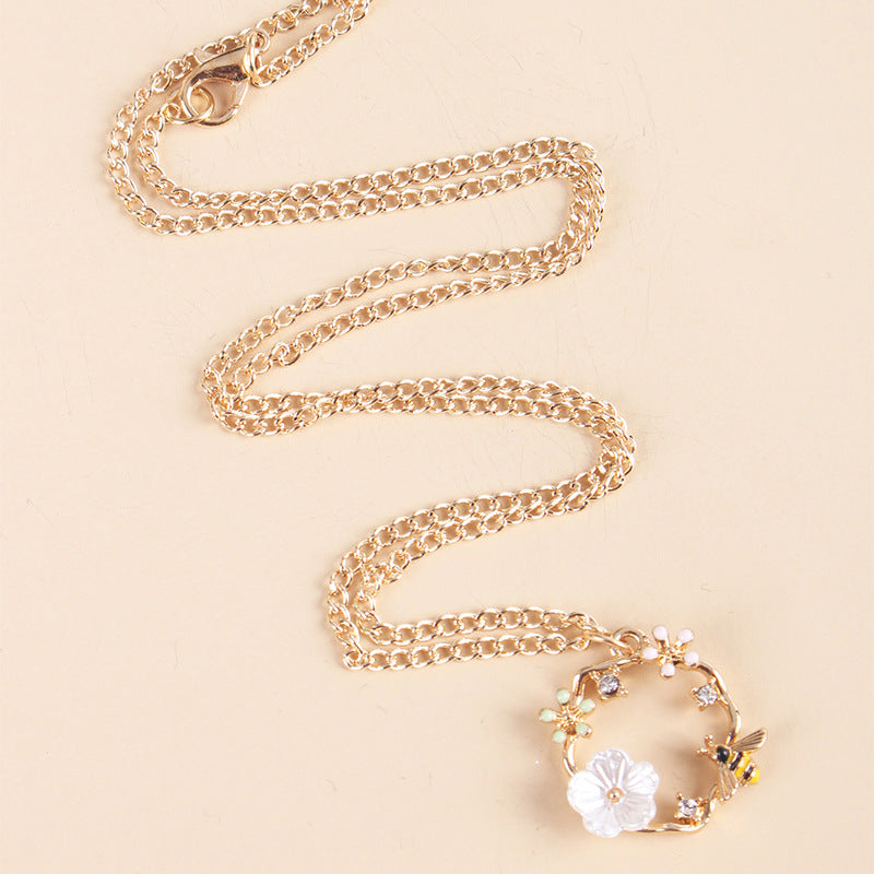 Drip Animal Hoop Earrings and Necklace Set