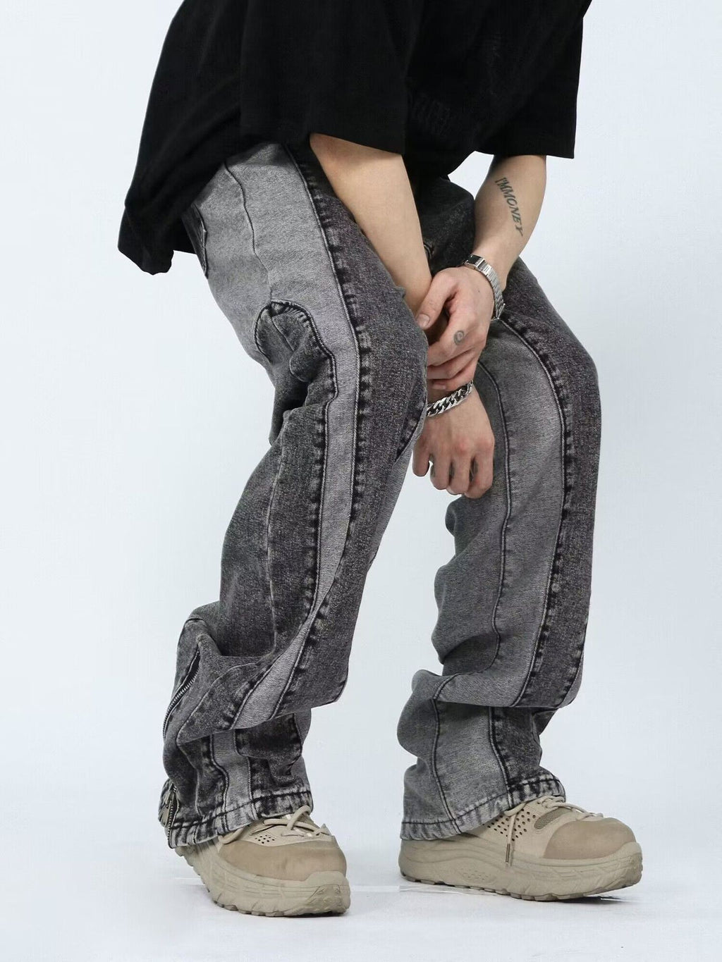 Graffiti Print Jeans for Men and Women