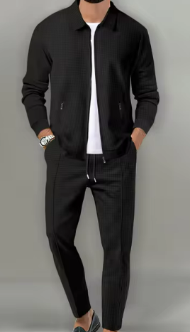 Zipper Pocket Slim-Fit Cardigan Jacket