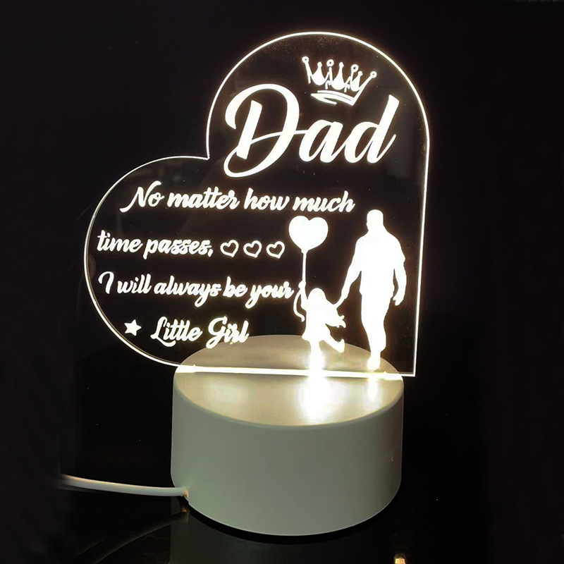 Night Light with Acrylic Engraving