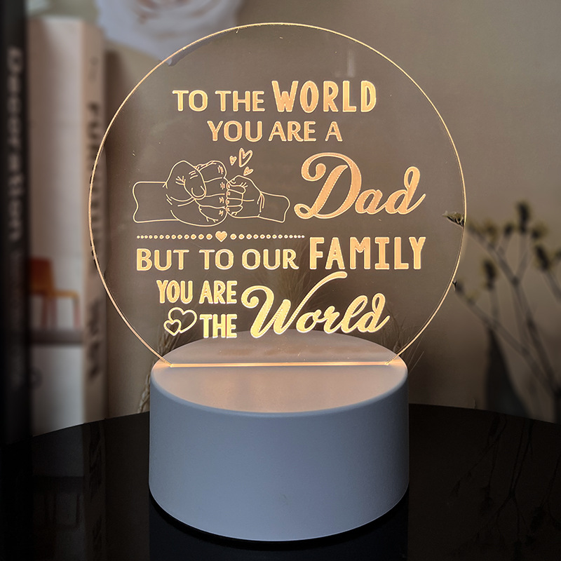 Night Light with Acrylic Engraving
