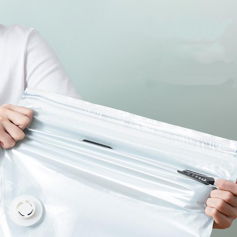 Large No Pump Vacuum Compression Storage Bag for Clothes