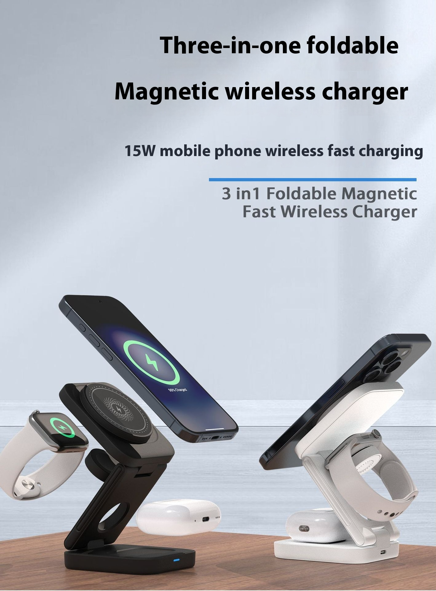 3-in-1 Foldable Wireless Charger