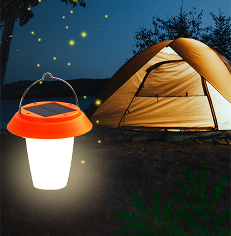 Solar-Powered LED Camping Lantern and Emergency Light