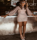 Elegant Bodycon Dress with Long Sleeves