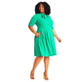 Oversized Patchwork Bow Dress