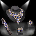 Exaggerated Jewelry Set for Bride - Necklace and Earrings
