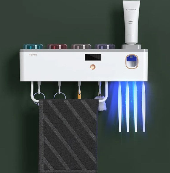 Multi-Cup Toothbrush Rack