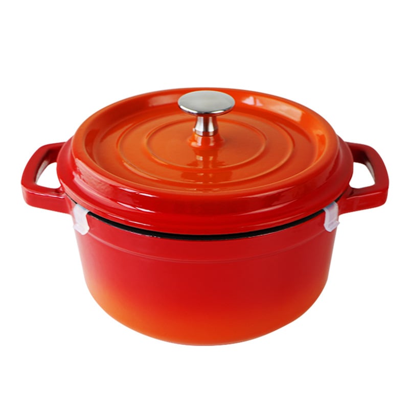 22cm European Cast Iron Enamel Soup Pot